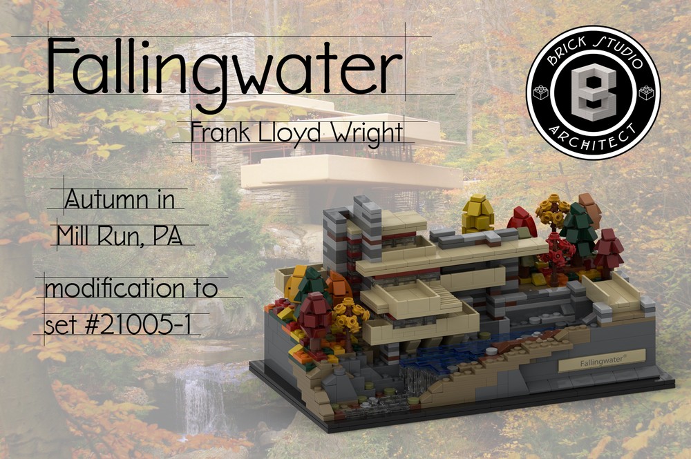 Lego Fallingwater in Autumn