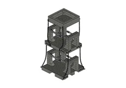 Tensegrity Tower - Dark Bluish Gray