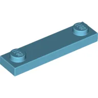Plate Special 1 x 4 with 2 Studs, 3 Bottom Tubes / Medium Azure