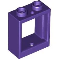 Window 1 x 2 x 2 Flat Front / Dark Purple