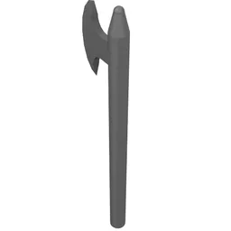 Weapon Halberd / Axe / Pearl Dark Gray