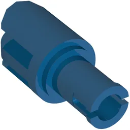 Arm Piece with Pin, 3 Fingers / Blue