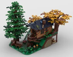 21318 Tree House Alternative Build / Hut with Secret Cave