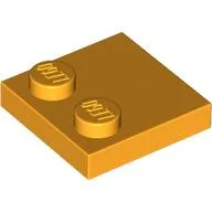 Plate Special 2 x 2 with Only 2 studs / Bright Light Orange