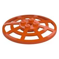 Dish 6 x 6 Inverted, Radar / Webbed [Anti-studs at 90°] / Reddish Orange
