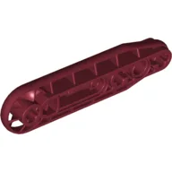 Technic Beam 1 x 7 with Fan / Dark Red
