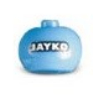 Lego Pen Bead, Round Orb with 'JAYKO' Print / Medium Blue