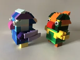 Mini parrots brickheadz