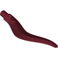 Lego Plant / Animal Body Part, Tree / Branch / Tail / Appendage / Tentacle with Pin / Dark Red