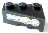 Wedge 3 x 2 Left with Yellow Lights Pattern (Sticker) - Set 8479