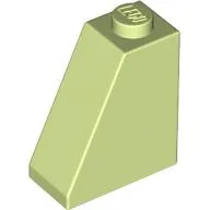 Brick Sloped 65° 2 x 1 x 2 / Yellowish Green