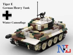 WW2 Tiger E German Tank V2 Winter