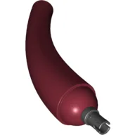 Animal / Creature Body Part, Tail / Neck, Base Section with Black Pin / Dark Red