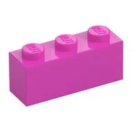 Brick 1 x 3 / Dark Pink