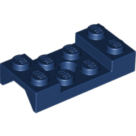 Lego Wheel Arch, Mudguard 2 x 4 Studded with Hole / Dark Blue