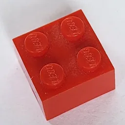 Brick 2 x 2 without Inside Support or Tubes / Red