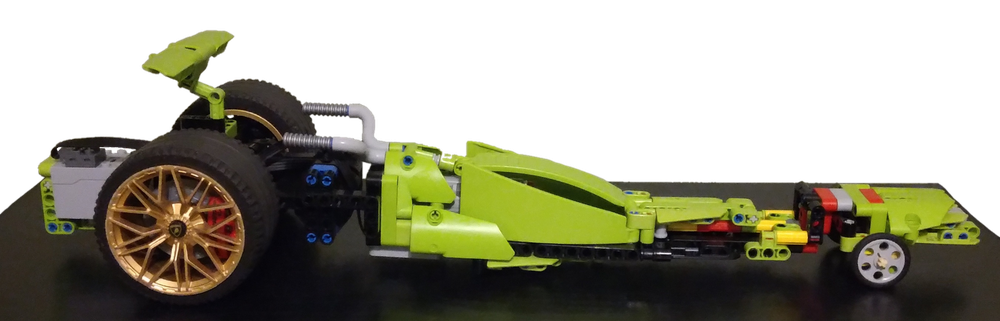 Lego Fast RC Car (Dragster) V3 (Single Buggy Motor)