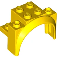 Wheel Arch, Mudguard 4 x 2 1/2 x 2 1/3 / Yellow