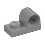 Plate Special 1 x 2 with Pin Hole on Top / Light Bluish Gray