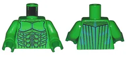 Torso Spider-Man Green Goblin Pattern / Bright Green Arms / Green Hands