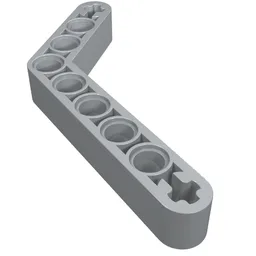 Technic Beam 1 x 9 Bent (6 - 4) Thick / Light Bluish Gray