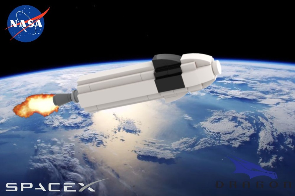 Lego Mini SpaceX Cargo Dragon 2