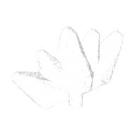 Lego Headwear Accessory Crown / Tiara, 5 Points / Opal Trans-Clear