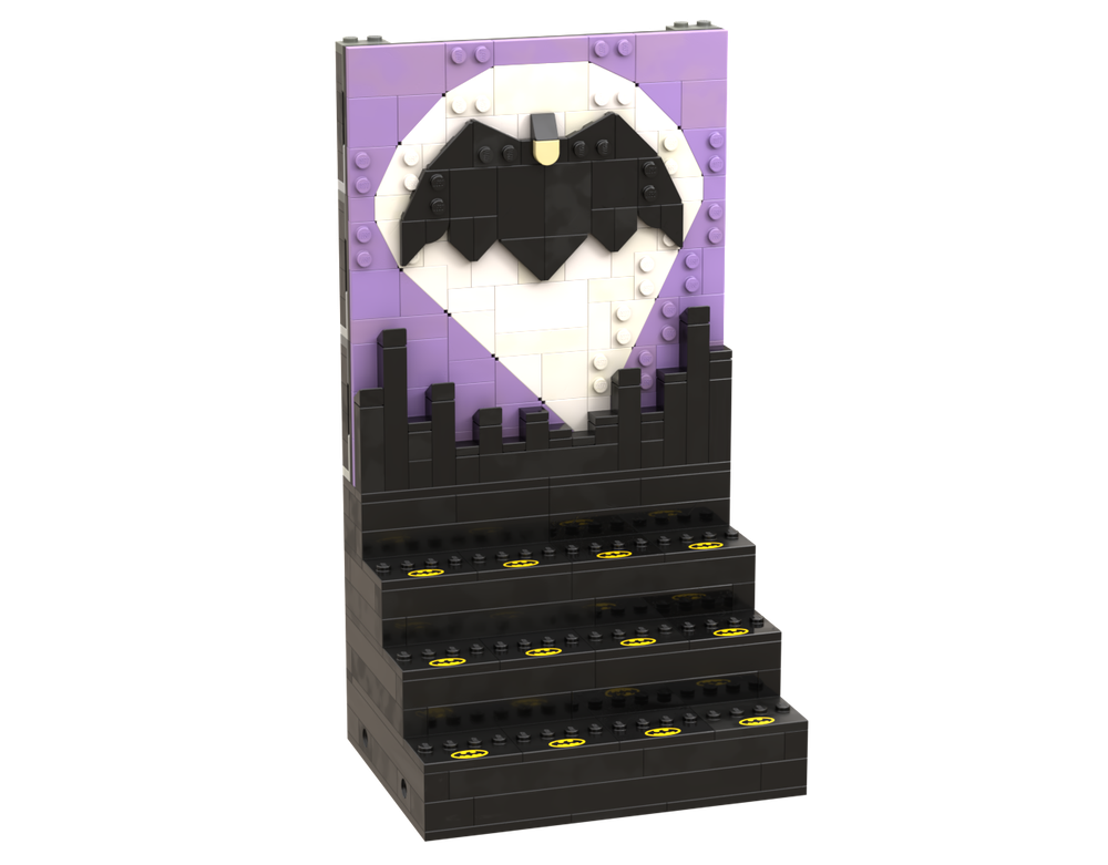 Lego Classic 1966 tv series Minifig display stand.
