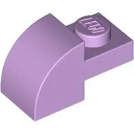 Brick Curved 1 x 2 x 1 with Curved Top / Lavender