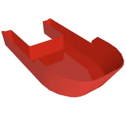 Boat Hull 20 x 40 x 7 / Red
