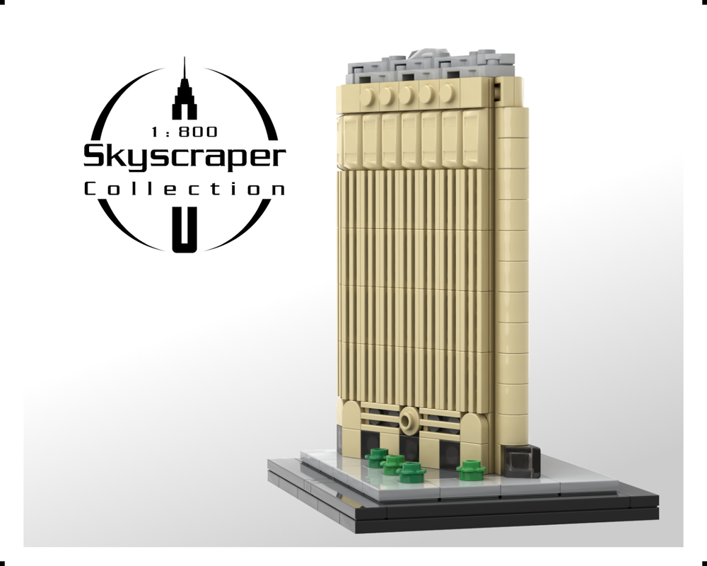 Lego Flatiron Building 1:800 Scale
