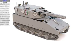 Recoilless Airborne Self Propelled Gun in Scale=1:10