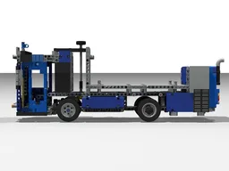 Rear-engine low-entry truck