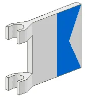 Flag 2 x 2 Square with Diver Blue Print