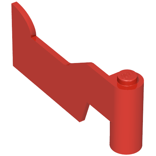 Lego Fabuland, Door 1 x 6 x 2 Right / Red