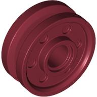 Lego Wheel 18 x 8 with Fake Bolts and Deep Spokes with Inner Ring / Dark Red