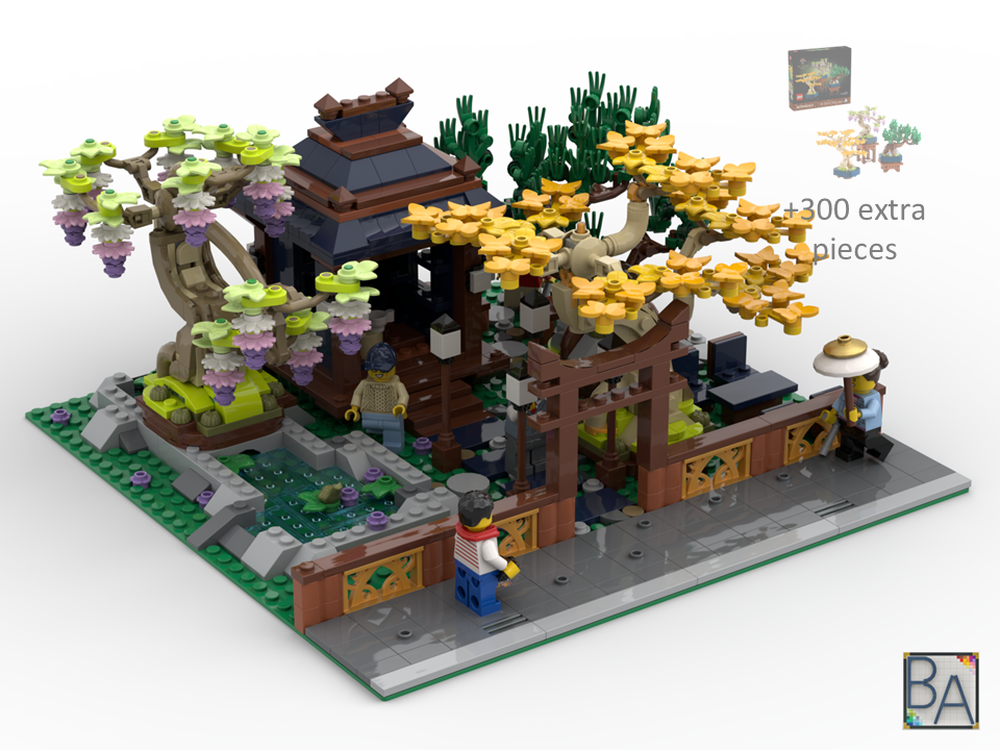 Lego Tea Garden - Modification of Set 10373