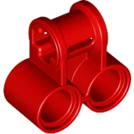 Technic Axle and Pin Connector Perpendicular Double / Red