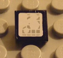 Tile 1 x 1 with Headlight Pattern (Sticker) - Set 8858-1