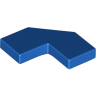 Lego Tile Special 2 x 2 Corner with Cut Corner - Facet / Blue