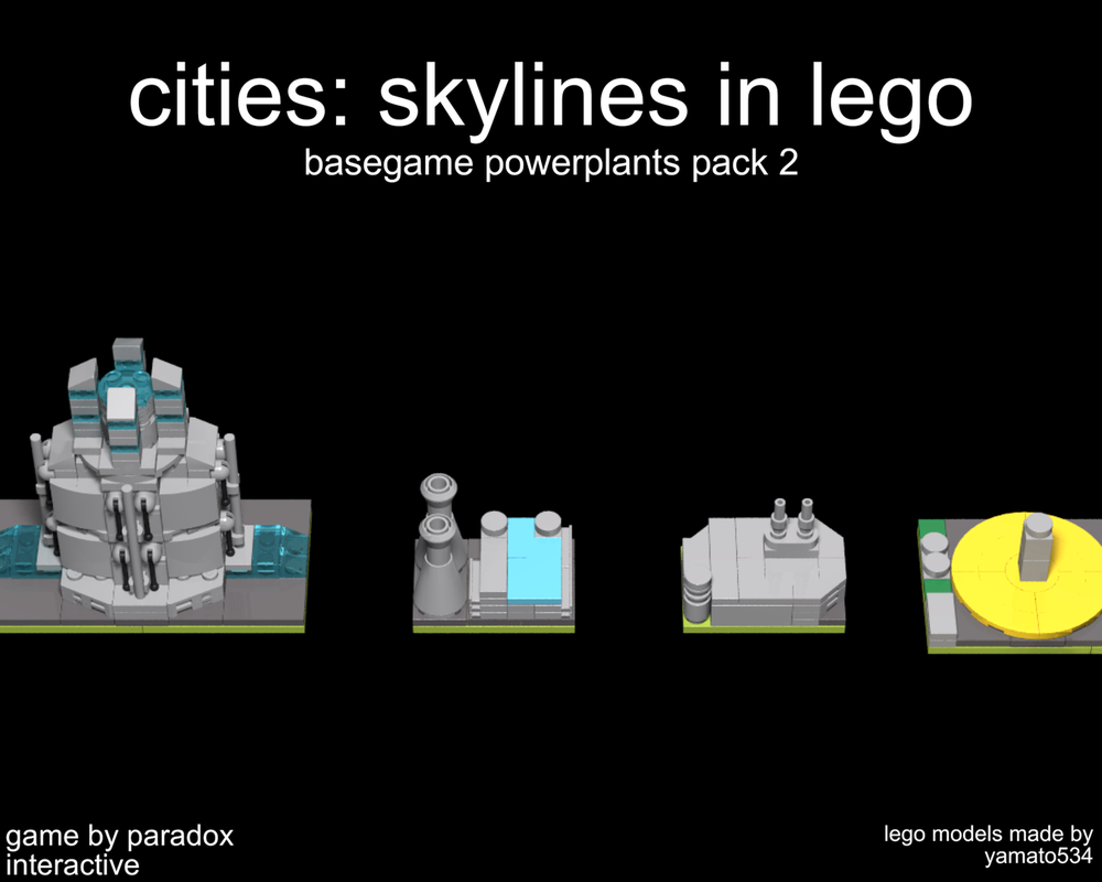 Lego Basegame electric powerplants 2(Cities: skylines in lego)