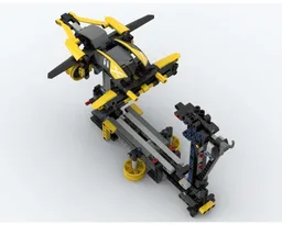 Flight Simulator with Joystick Control (Yellow)