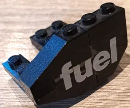 Stickered Assembly 5 x 4 x 2 1/3 with White 'fuel' Pattern Model Left Side (Sticker) - Set 5540