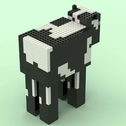 Computer Game Style Cow