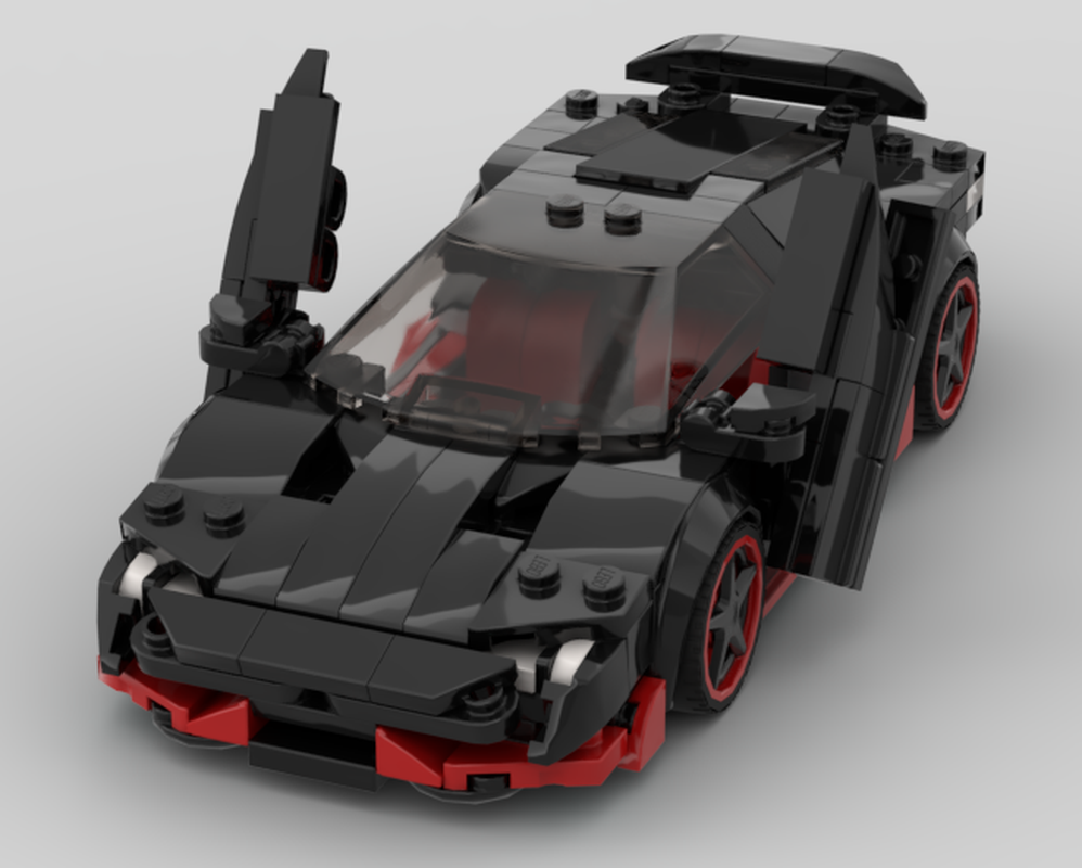 Lego Lamborghini Centenario Lego MOC V2 Supercar Hypercar Speed Champions Opening Doors & Engine Cover!!!