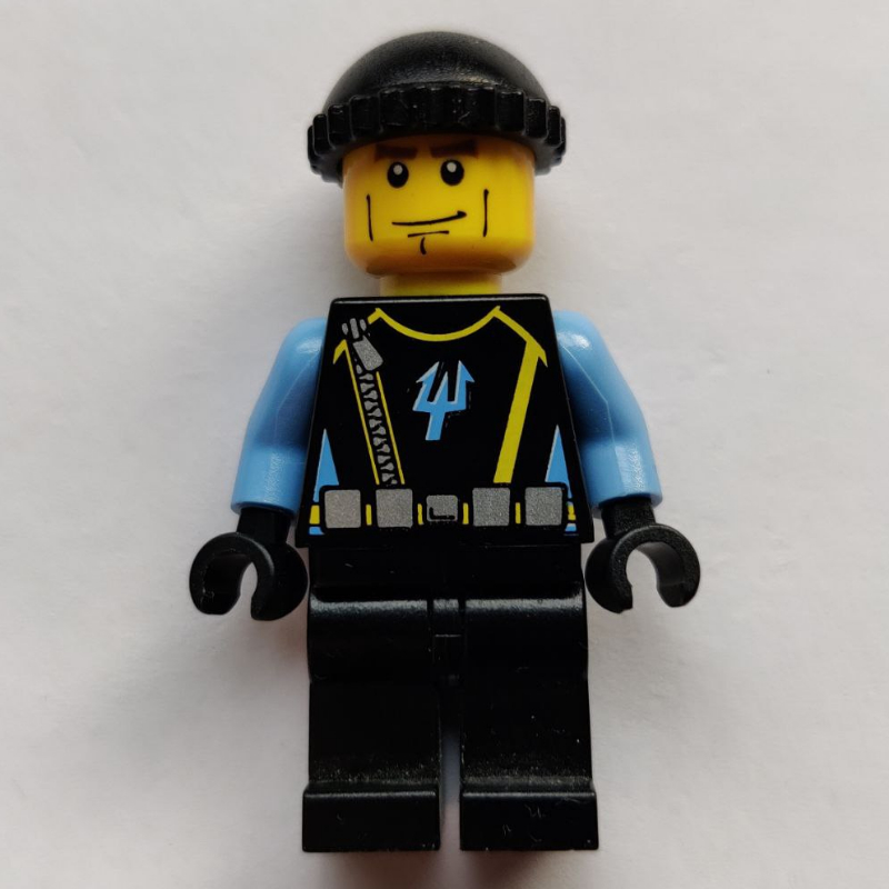 Lego Aquaraider Diver with Black Hat