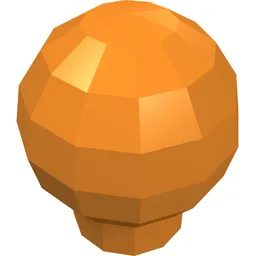 Decoration Ball / Orb / Sphere [Scala Finial] / Orange