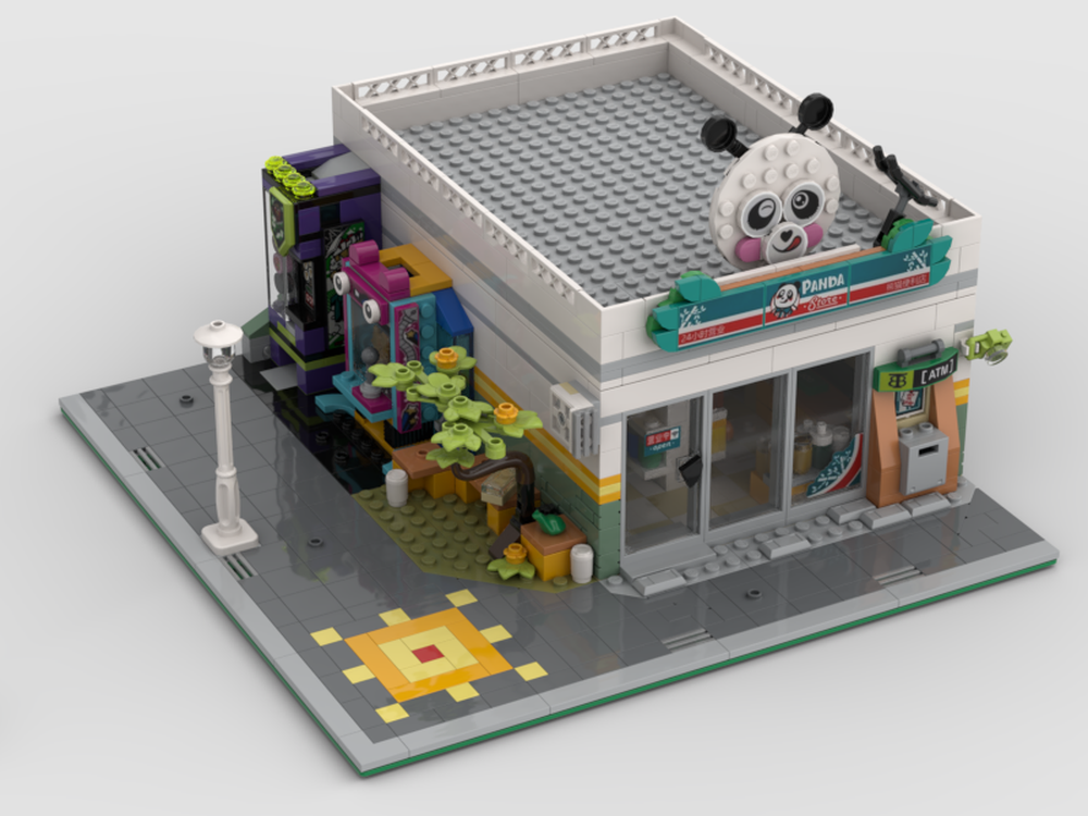 Lego Panda Supermarket Modular