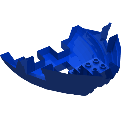 Lego Boat Hull Section, Small Bow 12 x 12 x 5 1/3 / Black