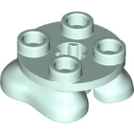 Feet, 2 x 2 x 2/3 with 4 Studs on Top / Light Aqua